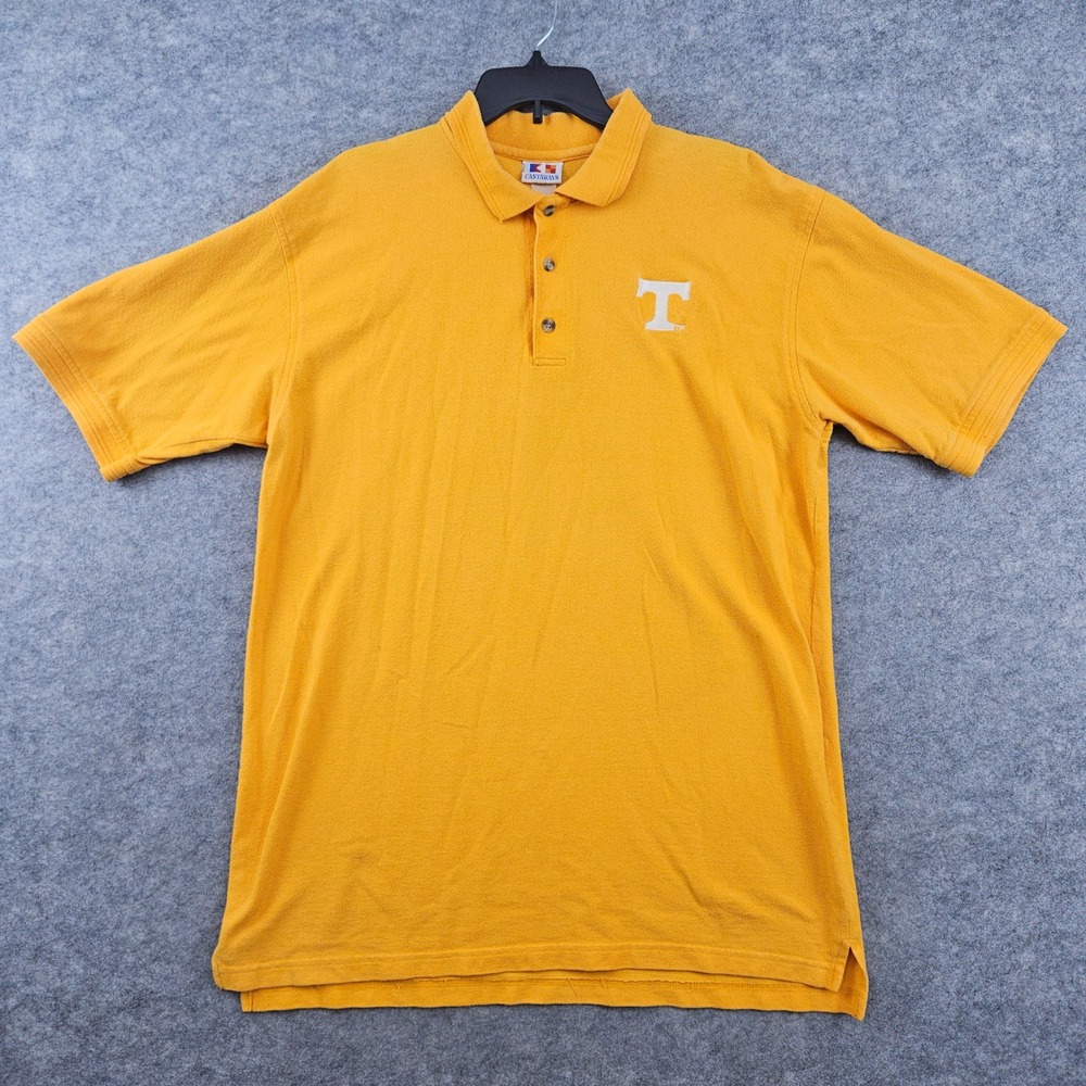 Castaways Tennessee Volunteers Polo Mens Orange Size XL Short Sleeve NCAA T Logo